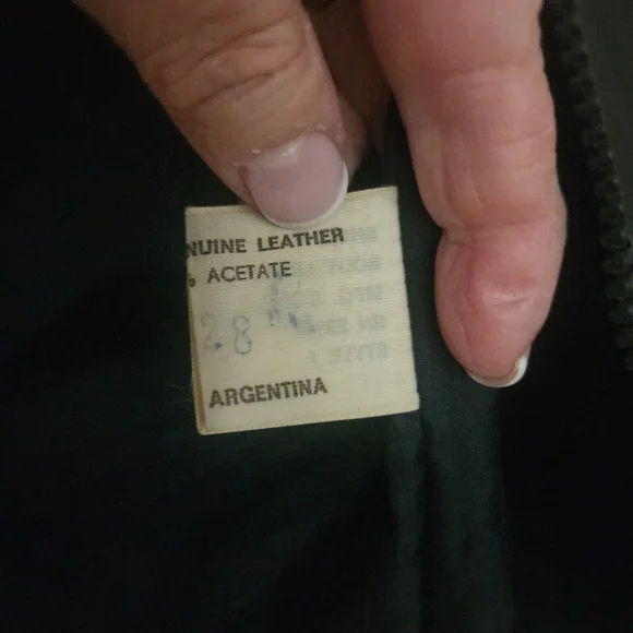 Marco Moroni Black 100% Leather Jacket.Made In Argentina. - Picture 8 of 12